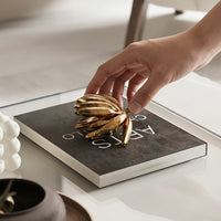Metal Banana Bookend Decorative Ornament for Home and Office