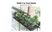 Railing Planter Holder Hanging Design Balcony Railing container Space-Saving