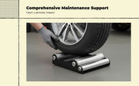 Motorcycle Tire Stand, 360° Rotating Maintenance Tool, Universal Wheel Cleaning Holder, Steel Construction
