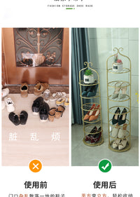 简易鞋架小窄门口小鞋架家用经济型多层省空间鞋架子铁艺小型鞋柜