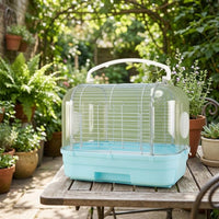 Acrylic Bird Cage Portable Bird Carrier Cage, Transparent Breathable Outdoor Travel Bag, Handheld Small Parrot Carrier for Transport