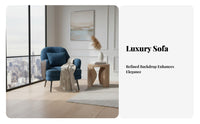 Light Luxury Aesthetic Upholstered Tub Chair Rounded Armrests Lounge Seat Wear-Resistant Upholstery Living Room Furniture Includes Pillow for Business Owners, Interior Designers, Apartment Dwellers, Reception Area, Office, Reading Nook, Bedroom