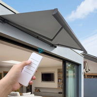 Awning Sun Shade 500cm×300cm, Aluminum Alloy, Full Cassette, Remote Control Type, Sun Shade, Outdoor, For Balcony