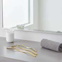 Brass Gua Sha Stick Easy to Hold Brass Scraping Rod Lymphatic Drainage for Spa