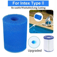Reusable Pool Filter Cartridge Sponge Column for Intex Type I/II/A/B/S1/VI/H/D
