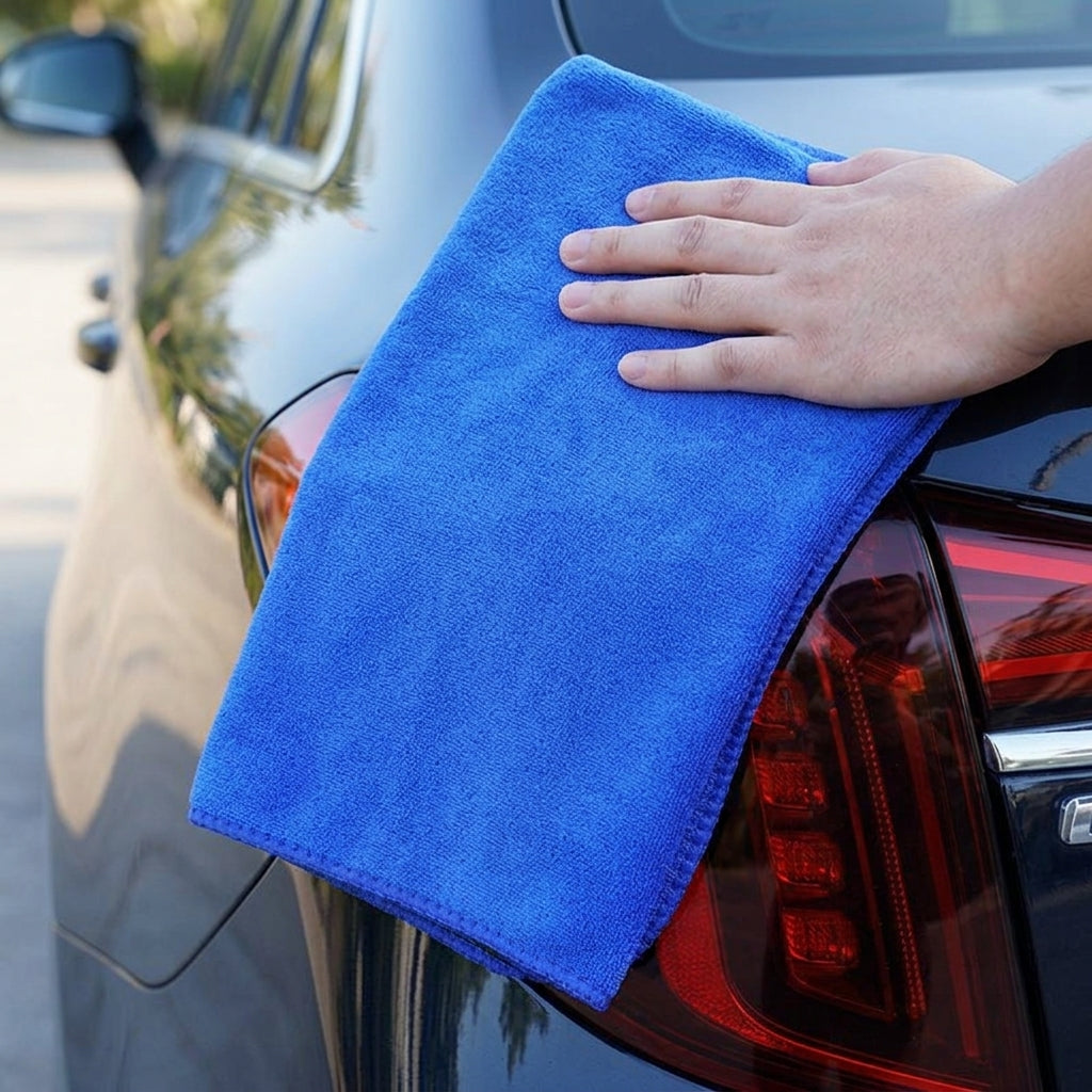 420 GSM Car Drying Towel and Microfibre Towel, 40x40cm Microfiber Cloths for Detailing, Car Microfibre Cloth for Bathroom and Home Cleaning