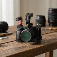 Camera Top Handle Compact Top Handle with Cold Shoe Universal Camera Grip with Cold Shoe for Filmmakers