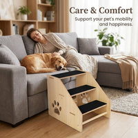 Dog Steps for Bed and Sofa with Non-Slip Surface, Pet Stairs for Small and Cats, Minimalist Design for Living Room Furniture
