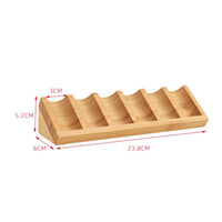 Long-Lasting 6 Slot Essential Oil Display Sturdy Construction 6 Slot Bottle Organizer Smoothly Polished Wooden Essential Oil Rack Space-Saving for Countertop, Desktop, Dresser, Spa
