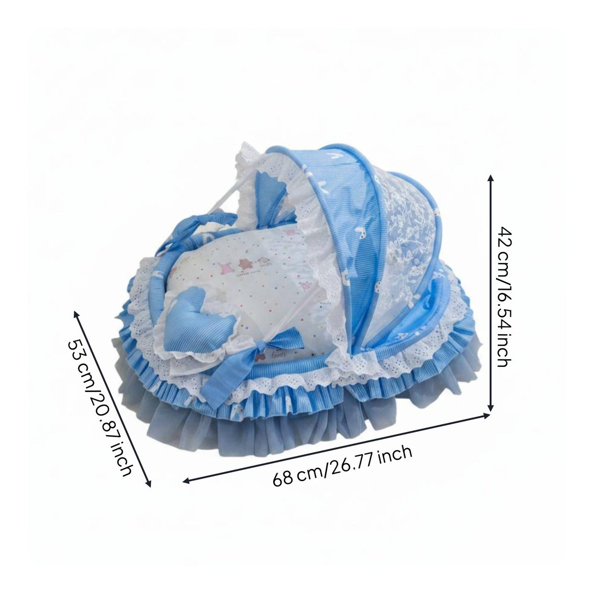 Washable Cat Cradle Bed Breathable Lace Cat Bed Warm and Cozy
