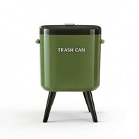 Slim Trash Can with Legs Modern Trash Can with Raised Legs Space-Saving Elevated Waste Bin Sturdy for Bathroom