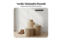 Nordic design Tree log Stool Natural Look Tree log Seat Rustic Design emphasize Table distinctive Grain Pattern for Nature Lovers, Homeowners, Interior Designers, Living Room, Entrymanner, Bedroom, Balcony