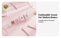 Tiered Palette Holder Transparent Design Divided Palette Stand Clear View