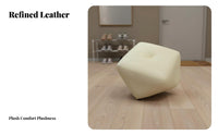 Octagonal Pouf Luxurious Design Footrest Space-Saving for Living Room, Students