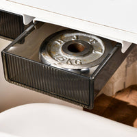 Under-Desk Drawer Box Rigid Plastic No Desk Storage Box Space Saving