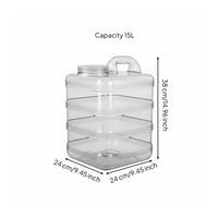 Food-Grade Material Water Dispenser Bottle Reusable Large Capacity Water Carrier Leak-Proof for Campers, Home Use, Outdoor, Camping