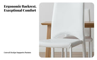 Upholstered Cut Opened Spine Chair Stackable Upholstered Side Chair Modern Design Sturdy Construction for Homeowners, Adults
