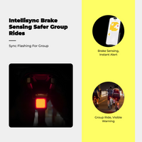Brake-sensing waterproof LED rear light