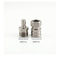 Water Outlet Adapter with Quick Coupling Stainless Steel M22 Hose Connector Quick Connect Adapter Corrosion-Resistant