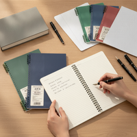 B5 Detachable Spiral Notebook Set for Students and Professionals, 120 Pages Per Book, Lined Paper
