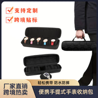 Multi-Slot Watch Storage Bag with Sponge Compartments and Zipper