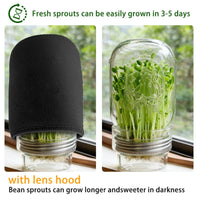 Glass Sprouting Jar Set Food Grade Mason Jar Sprout Kit Easy Drainage