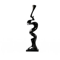 Abstract Resin Statue Reflective Abstract Sculpture Smooth Surface Decorative Sculpture for Living Room Display