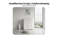 5-Tier Plastic storage cabinet Large Capacity Chest of Drawers Multi-Purpose for Parents