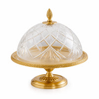 Cake Stand with Glass Dome Lid Decorative Cake Stand with Dome Lid Multipurpose