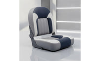 Marine Driver Seat Contrast Stitching Folding Boat Seat Rustproof Hinges