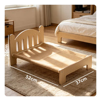 Cat Sleeping Bed All Season Wooden Cat Bed Breathable Mat Animal Furniture for Indoor