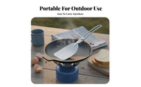 Foldable Design Folding Spatula Compact Stainless Steel Frying Spatula Lightweight for Campers, Backpackers, Picnic, Travel