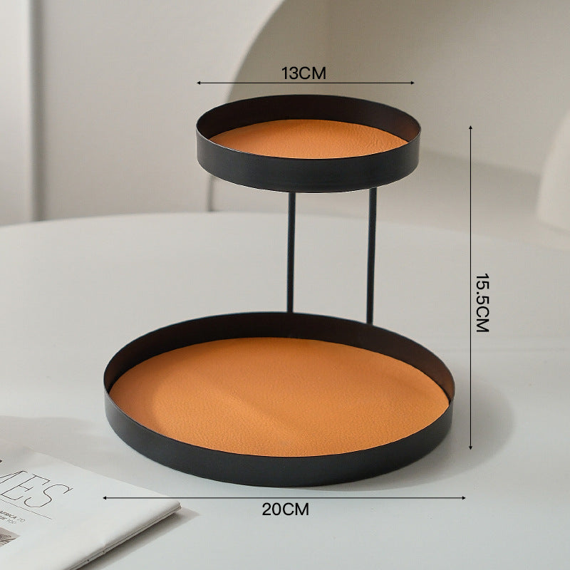 Orange / Round Black
