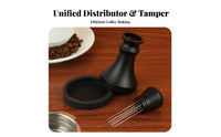 3 Pieces Coffee Pointed Distributor and Tamper Set Long-Lasting Metal Construction Coffee Tamper and Distributor Set Coffee