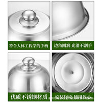 6.4inch西餐盖不锈钢汉堡盖 西餐牛排铁板烧盖食品级圆顶锅盖跨境