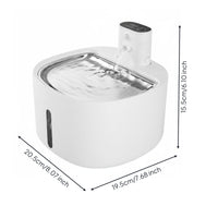 Pet Drinking Fountain Control Panel Feline Drinking Fountain Side Outlet
