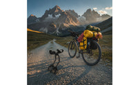 Bike Cargo Rack with Nylon Deck Tubular Rear Luggage Rack with Adjustable Carrier for Outdoor Riding
