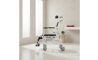 Reclining Shower Commode Transport Chair Wheeled for, Patients