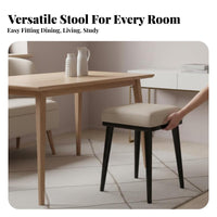Stackable Leg Stool Space-Saving Padded Stacking Stool Multi-Purpose for Kitchen