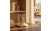 Rotating doll Display Box Clear Display Box with Hooks Space-Saving for Tabletop, Shelf