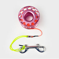 Diving SMB Surface Marker Buoy Aluminum Line Reel with 30M Line