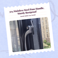 Aluminum handle, stainless lock