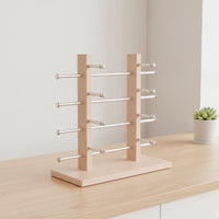 Eyeglass Display Rack Countertop Sunglass Display Rack Wooden Sunglass Holder Stand for Retailers, Collectors, Optical Shops, Countertops, Salons