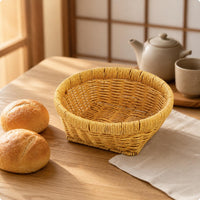 Rattan Basket Serving Bread Basket Multipurpose