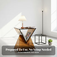Sculptural Side Table Minimalist Aesthetic Household Furniture Artistic Design Modern Aesthetic for Students, Bedroom