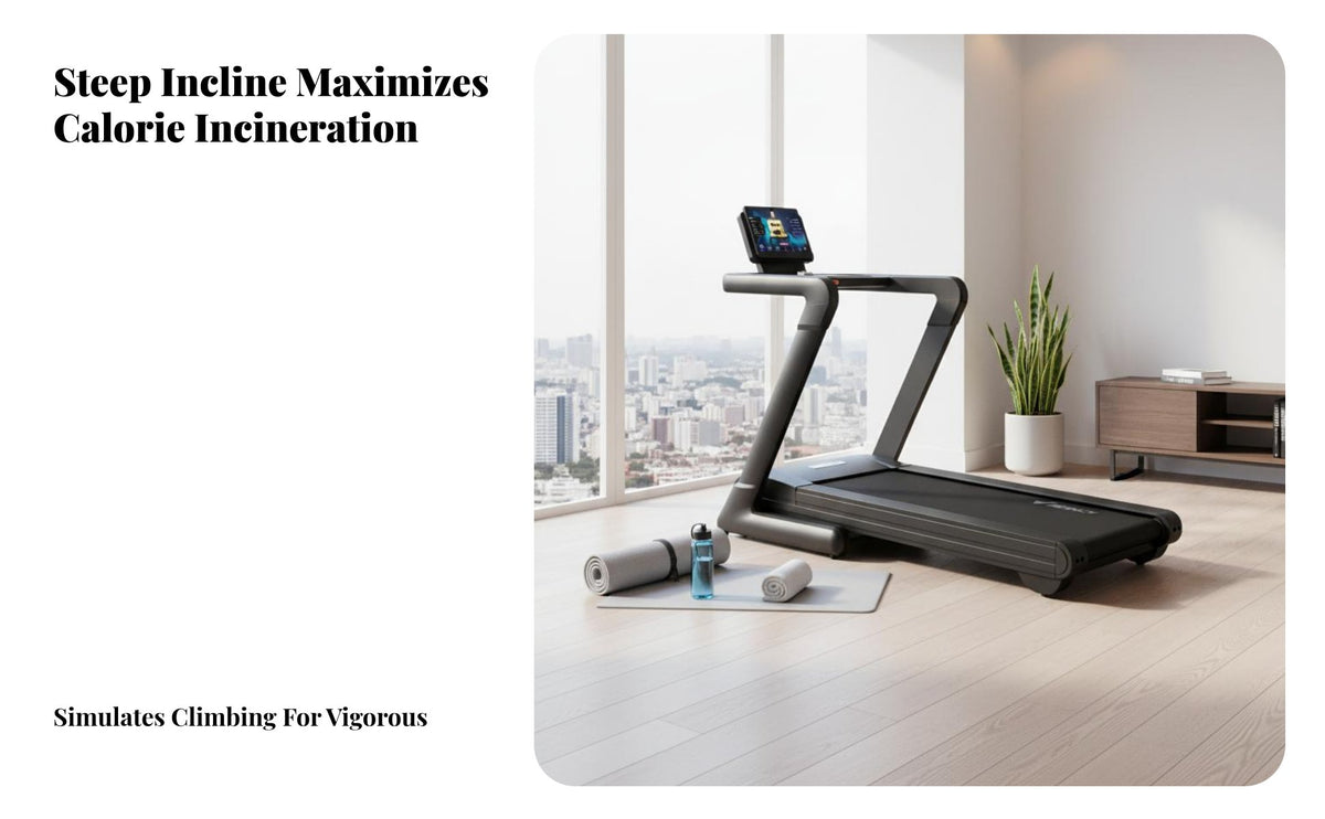 Treadmill Knee Protection Incline Treadmill Hill Climb Function Running Machine for Runners, Walkers, Gym