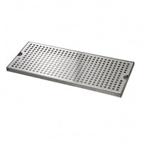 Stainless Steel Drain Tray Finger Grips Bar Drain Tray Raised Edges