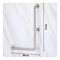 U Shaped Grab Bar Rustproof Toilet Support Rail Non-Slip for Disabled People