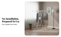 X-Frame Foldable Drying Rack Easy Storage Clothes Airer Indoor/awaydoor Use