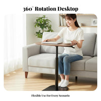 Adjustable C-Shaped Table rotate Top Household Furniture Space-Saving Design
